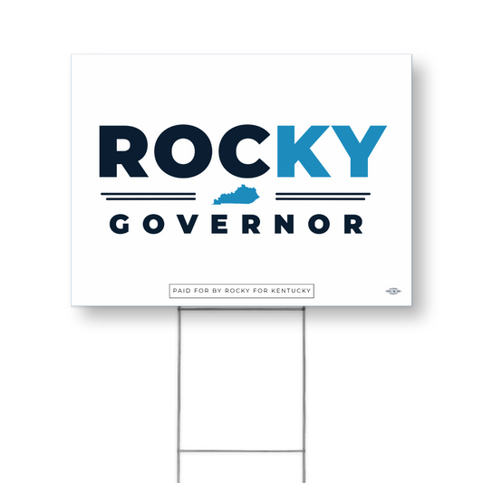 Rocky for Governor Yard Sign